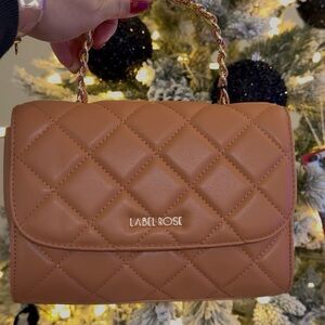 Quilted Brown Shoulder Bag